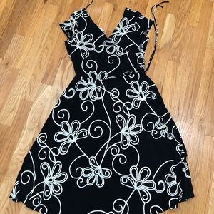 Black and cream dress